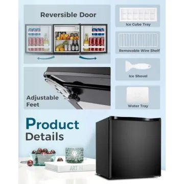 Compact & Efficient Feelfunn Mini Fridge with Freezer