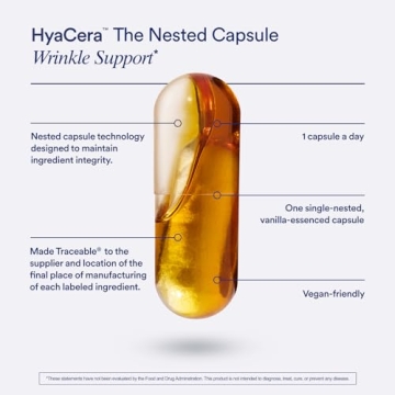 HyaCera Skin Supplement for Wrinkle & Hydration Support