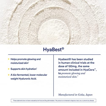 HyaCera Skin Supplement for Wrinkle & Hydration Support