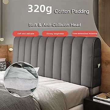 Luxurious Velvet Headboard Cover for Durable Bedroom Elegance
