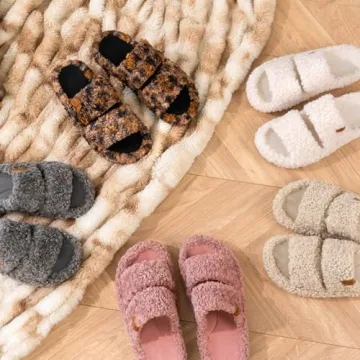 Stylish EverFoams Women's Open-Toe Slippers for Comfort