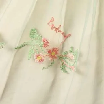 Toddler Baby Girls Tutu Dress Sleeveless Floral Print Layered Tulle Dress Little Girl Princess Dresses with Flower Headband (Green#1, 12-18 Months)