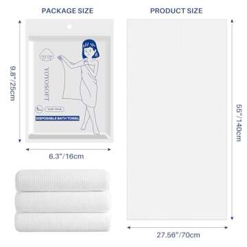 NDWLNYDM Disposable Bath Towels Portable Soft Towel Set for Hotel， Bathroom， Spa, Trip, Camping ...