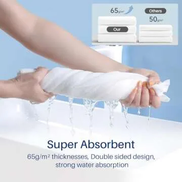 NDWLNYDM Disposable Bath Towels Portable Soft Towel Set for Hotel， Bathroom， Spa, Trip, Camping Highly Absorbent 55x27.5 Inch 4 Individually Packaged