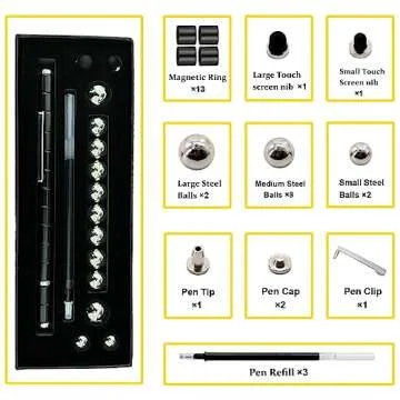 Magnetic Fidget Pen Toys for Ages 8-13 - Gifts for Teenage Boy Girl Magnet Pen Decompression Toy Pen 10 11 12 13 14 15 Year Old Boy Gift Ideas - Fidget Pens for Teens Cool Presents for 10-15 Year Old