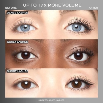 Lancôme Hypnôse Drama Extreme Volumizing Mascara - Up to 17x More Volume - Up to 24HR Wear - Ultra Black - Travel Size