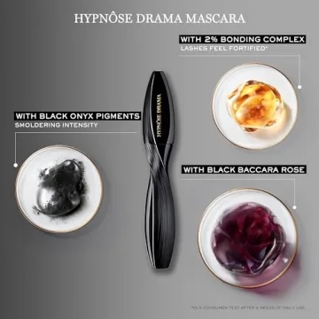 Lancôme Hypnôse Drama Extreme Volumizing Mascara - Up to 17x More Volume - Up to 24HR Wear - Ultra Black - Travel Size