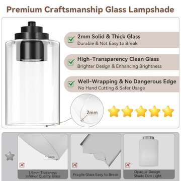 Elegant 5-Light Matte Black Bathroom Vanity Light Fixture