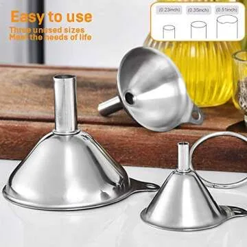 YGDZ Kitchen Funnels Set for Effortless Pouring