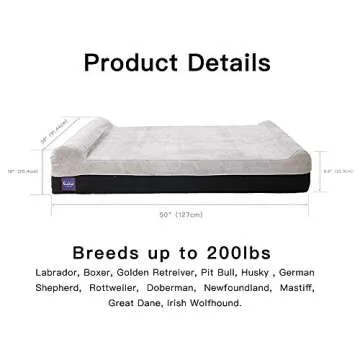 Laifug Extra Large Removable Dog Bed Cover for Pets