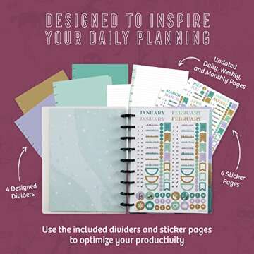 Disney Undated Happy Planner Journal, Perfect for All