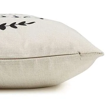 Meekio Farmhouse Pillow Covers with Grateful Thankful Blessed Quotes 18" x 18" Farmhouse Décor Thank You Gifts