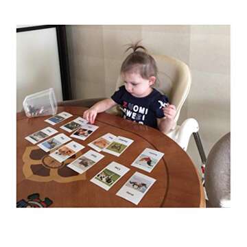 MEROCO Montessori Animal Match Game Cards Marine Animal Matching Montessori Language Materials Toddlers Preschool Educational Learning Toys NEWT011