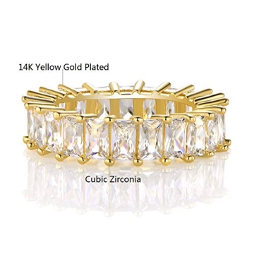 Elegant XBRN Gold Eternity Band Ring for Women and Men