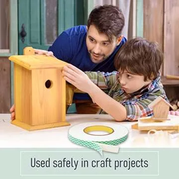 CANOPUS Double Sided Foam Tape for Craft and Card Making Projects, Heavy Duty Adhesive Mounting Tape 4016 (0.5in x 10yd)