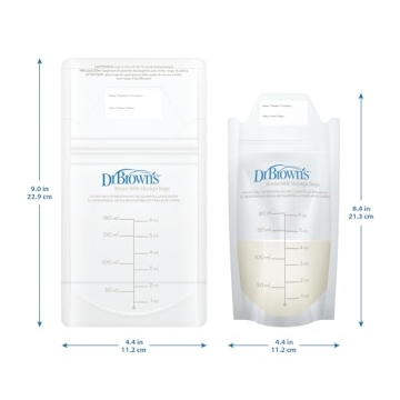 Durable Breast Milk Storage Bags for Freezing & Heating