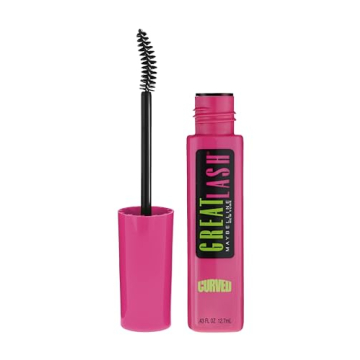 Maybelline Great Lash Curved Brush Washable Mascara for Stunning Volume and Curling