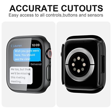 Starlight Tempered Glass Case for Apple Watch Series 9/8/7 41mm