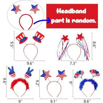 Patriotic Head Boppers - 4th of July Party Accessories