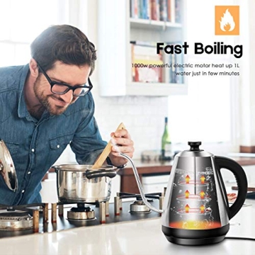 Cusimax 4-Cup Electric Gooseneck Kettle for Brewing