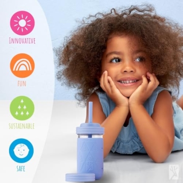 Elk and Friends Eco-Friendly Mason Jar Cups for Kids