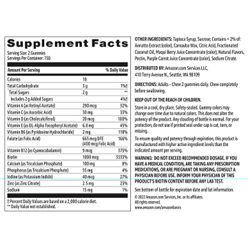 Amazon Basics Women's Multivitamin Gummies - Delicious & Nutritious