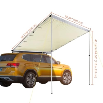 Yescom 6.6x8.2 Vehicle Awning for Camping and Travel