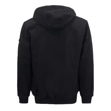 BOCOMAL FR Jacket Insulated Flame Resistant Duck Hooded Coat Outwear&Vest Light Water Repellent and Oil Resistant.