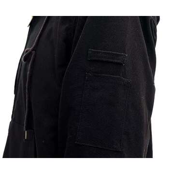 BOCOMAL FR Jacket Insulated Flame Resistant Duck Hooded Coat Outwear&Vest Light Water Repellent and Oil Resistant.