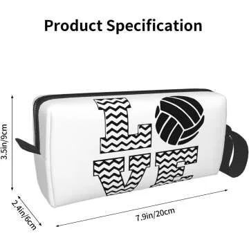 Cute Volleyball Cosmetic Bag & Pencil Case for Girls