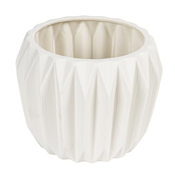 Bloomingville Stoneware Fluted Planter - Stylish Home Décor
