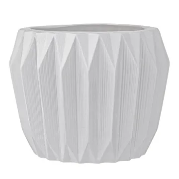 Bloomingville Stoneware Fluted Planter - Stylish Home Décor