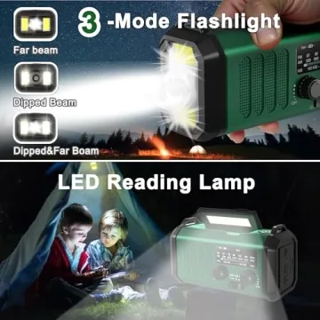 Emergency NOAA Weather Radio 20000mAh with Solar Power