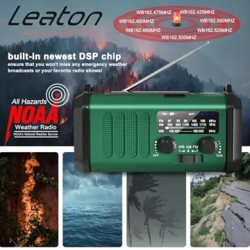 Emergency NOAA Weather Radio 20000mAh with Solar Power