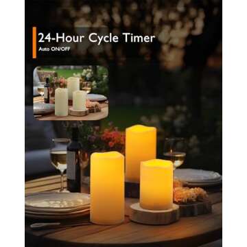 Flameless LED Candles - Waterproof, Remote Control & Timer