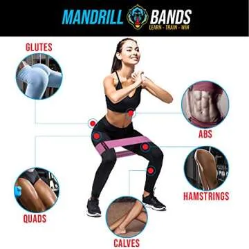 Fabric Booty Bands - Fabric Hip Bands 3 Pack Set. Wide, Non-Slip, Stretch, Fabric Resistance Bands for Legs and Butt. Perfect Glute, Core, Booty Bands. Workout Exercises and Carry Bag Included