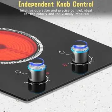 Pladeca 2 Burner Electric Cooktop with Timer & Safety Features