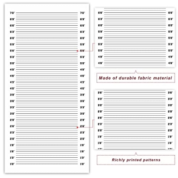 Mugshot Height Charts Banner for Party Decor