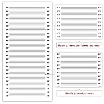 Mugshot Height Charts Banner for Party Decor