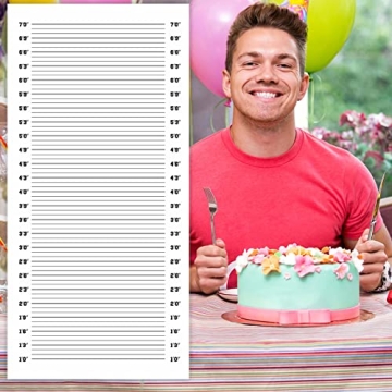 Mugshot Height Charts Banner for Party Decor