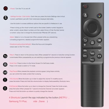 Pack of 2 Universal Samsung TV Remote Control for Smart TV