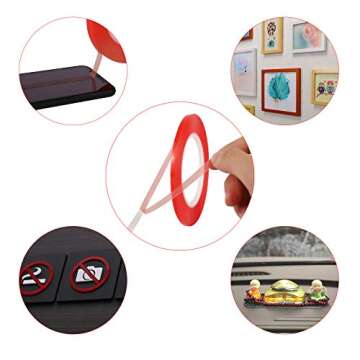 Kaisiking Double Sided Adhesive Tape 5mm / 10mm x 25M Heat Resistant High Adhesion Transparent Acrylic Tape, LCD Screen Repair Sticker for Cell Phone Touch Screen Repair