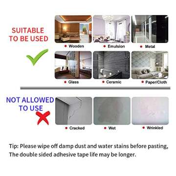 Kaisiking Double Sided Adhesive Tape 5mm / 10mm x 25M Heat Resistant High Adhesion Transparent Acrylic Tape, LCD Screen Repair Sticker for Cell Phone Touch Screen Repair