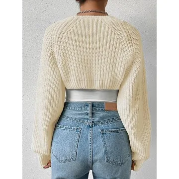 Chic Verdusa Long Sleeve Open Front Sweater Shrug