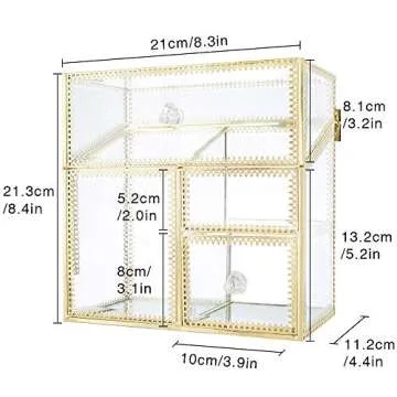 PuTwo Elegant Handmade Makeup Organizer with Free Pearls