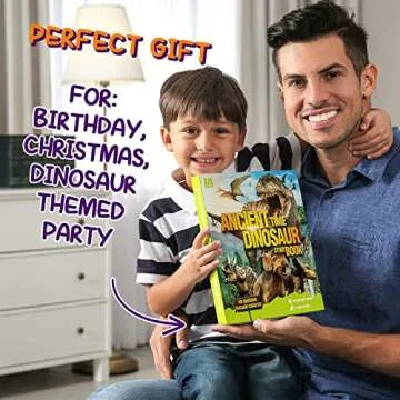 Interactive Dinosaur Busy Book for Kids 2-7 with Sounds and Activities