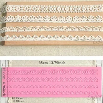 Anyana Vintage Patterns Silicone Mold for Cake Decoration