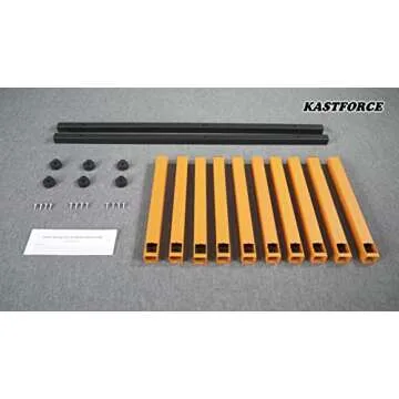 KASTFORCE KF1005 Lumber Storage Rack 5-Level System 110lbs (50kg) per Level Lumber Rack Wood Rack Workshop Rack with Durable Sheet Metal Screws Wall Screws Included