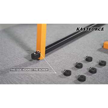 KASTFORCE KF1005 Lumber Storage Rack 5-Level System 110lbs (50kg) per Level Lumber Rack Wood Rack Workshop Rack with Durable Sheet Metal Screws Wall Screws Included