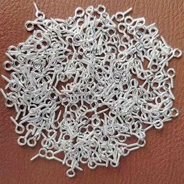 300PCS Mini Screw Eye Pin Pegs for Crafting & DIY Jewelry Projects